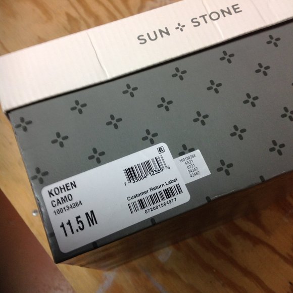 Sun + Stone Men's Kohen Camo Printed Lace Up Chukka Boots 11.5M New in Box - Picture 12 of 13